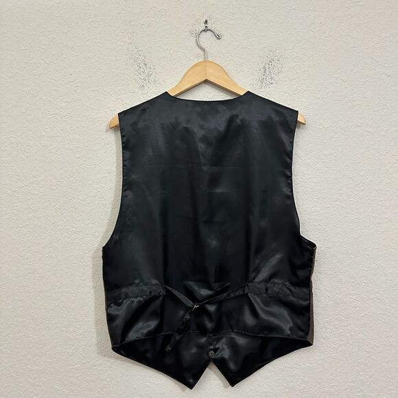 SCULLY Mens Genuine Leather Western Cowboy Vest in Espresso Snap Front - Picture 5 of 11